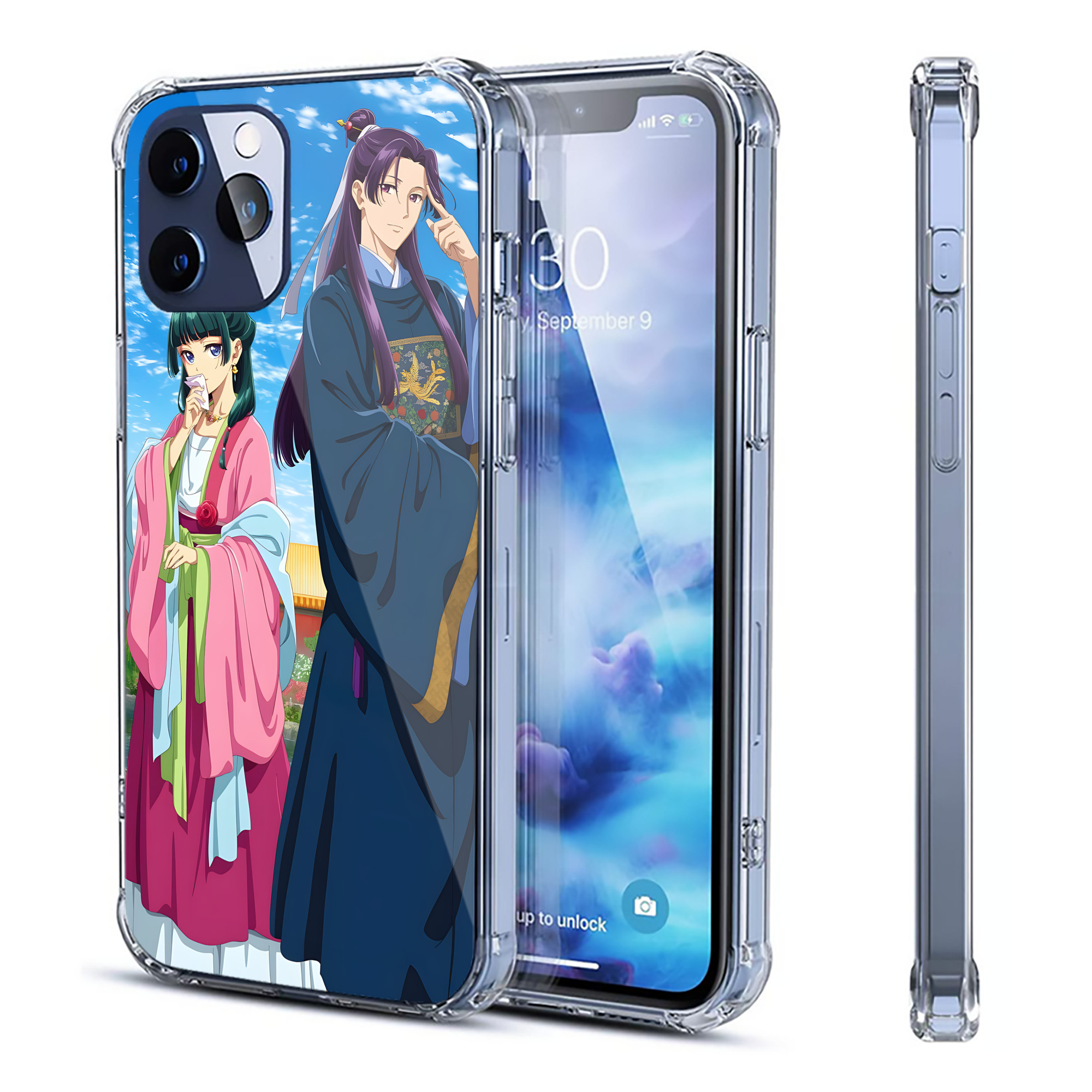 （画像用） 薬屋のひとりごと The Apothecary Diaries 【iPhone 12シリーズ対応】透明スマホケース（クリアソフトケース）